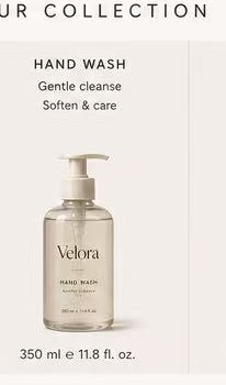Velora hand wash SKU design
